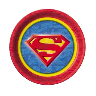 Prato Festa Superman 18Cm - 8 unidades - Festcolor - Rizzo Festas em Oferta na Shopee
