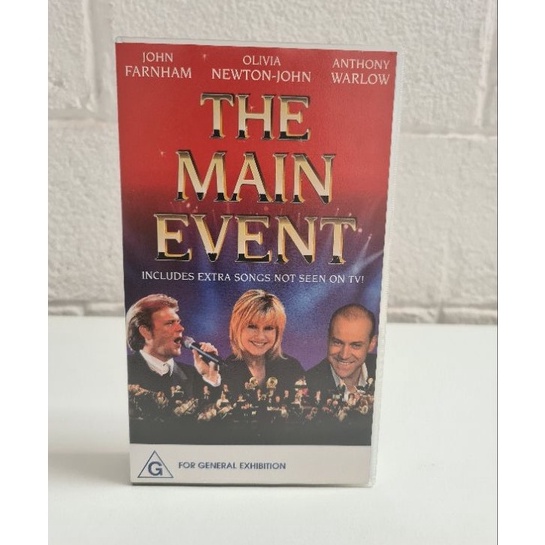 VHS THE MAIN EVENT (OLIVIA NEWTON JOHN /JOHN FARNHAM/ ANTONY WARLOW) RARIDADE
