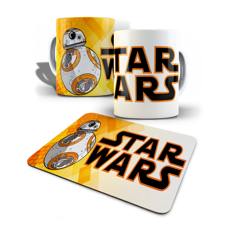 Kit Caneca Personalizada + Mouse Pad Star Wars Modelo 1