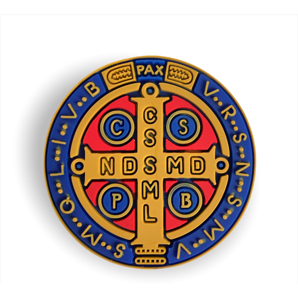 Imã Geladeira Emborrachado Medalha de São Bento 4,5cm em Oferta na Shopee