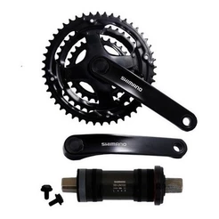 PEDIVELA SHIMANO 21V COM COROA TRIPLA E MOVIMENTO CENTRAL PARA BIKE