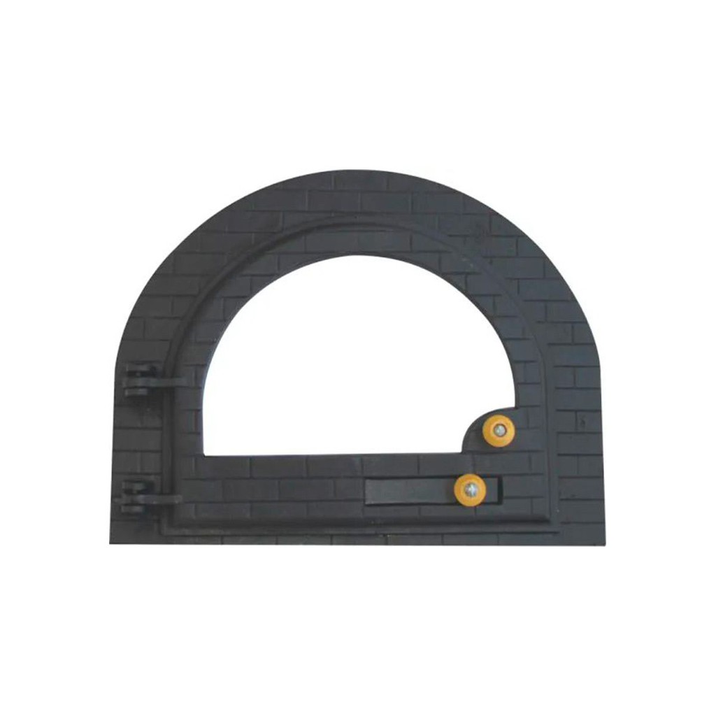 Porta Forno Ferro Fundido Igloo Vidro - Tamanho 42x53cm
