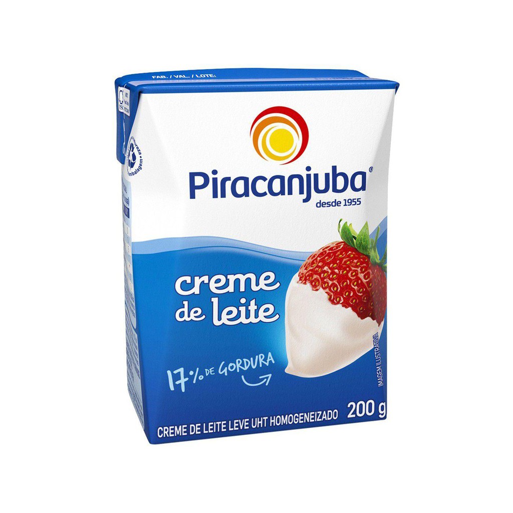 2 unidades Creme de Leite Integral 200g - Piracanjuba