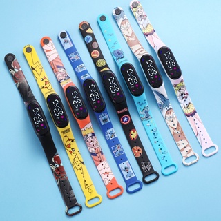 Relógio Led Kids Cartoon watch Feminino E Masculino A Prova D