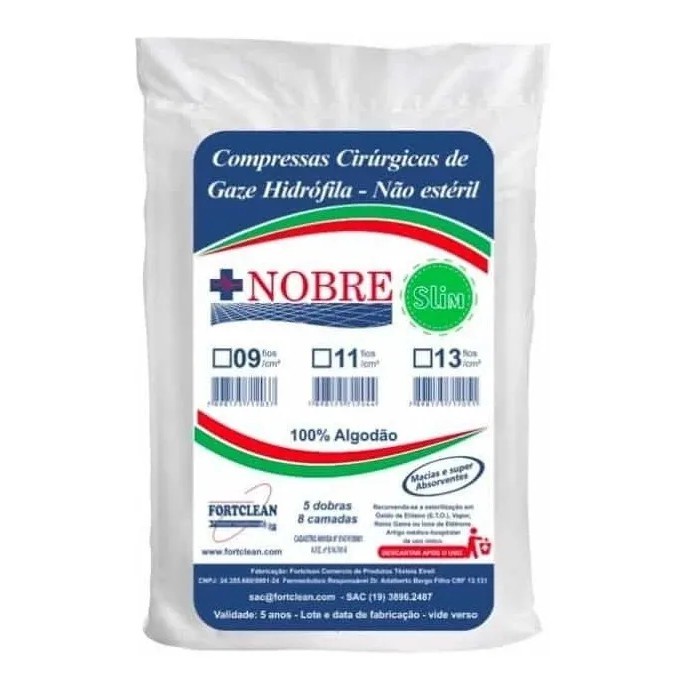 Compressa de Gaze NOBRE 215g 11 fios