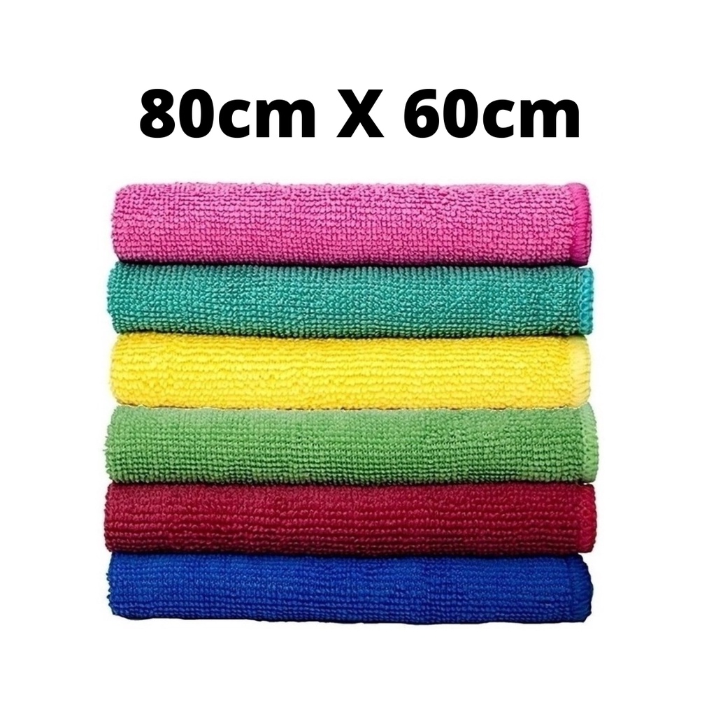 Pano De Chão 80x60 100% Microfibra Grande de Qualidade em Oferta na Shopee