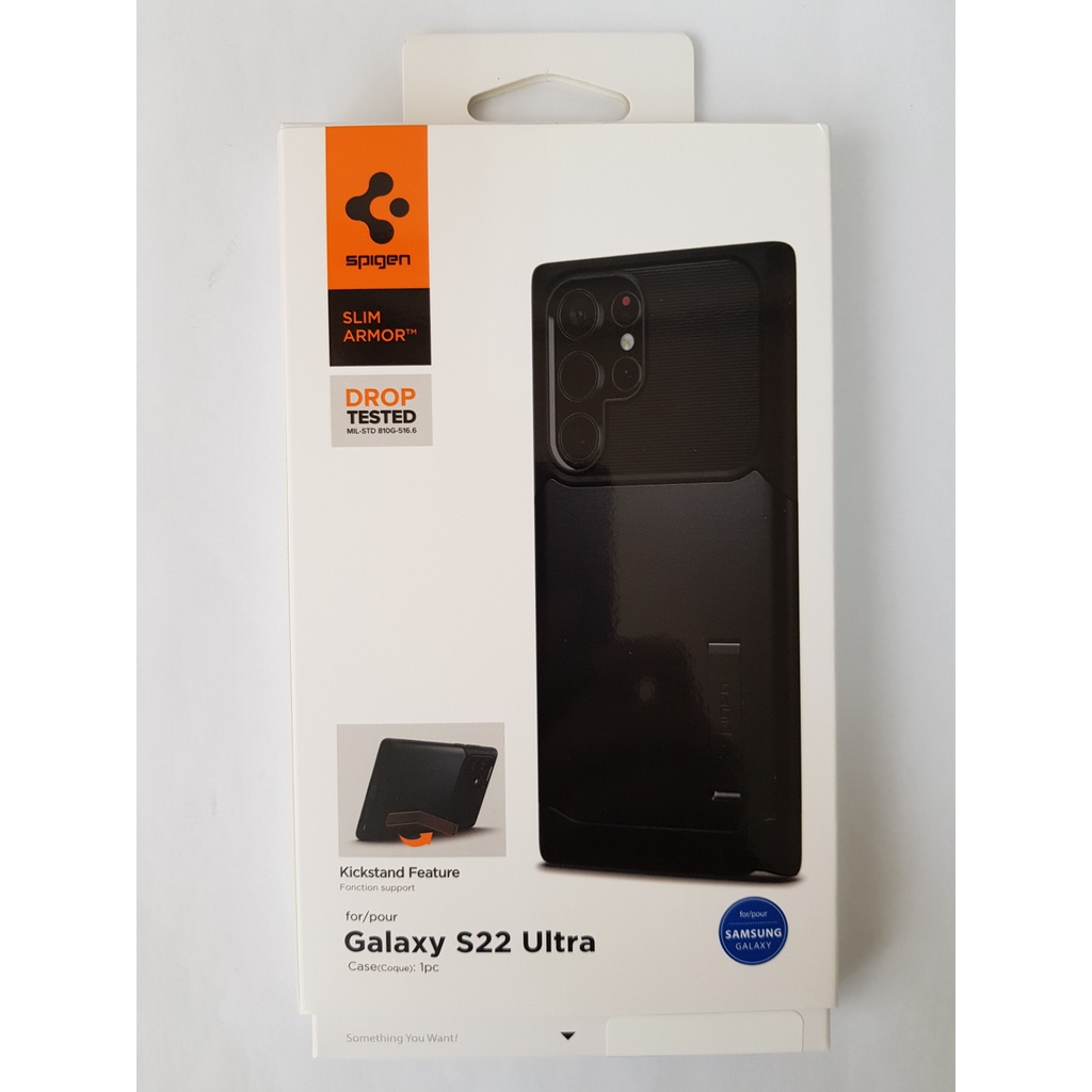 Spigen Capa Slim Armor Stand Case Cover projetada para Galaxy S22+ Plus