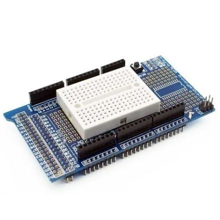 Proto Shield Mega + Mini Protoboard 170 Arduino Prototipação Arduíno, Arduino Mega, Arduino Uno, Esp8266 W5100, Hc-05
