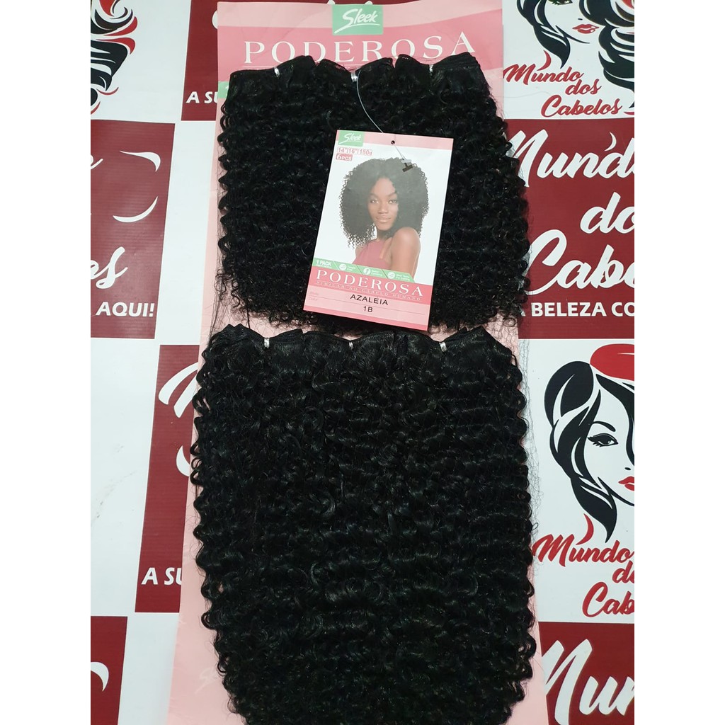Cabelo Orgânico Azaleia Tecido Cacheado Cor