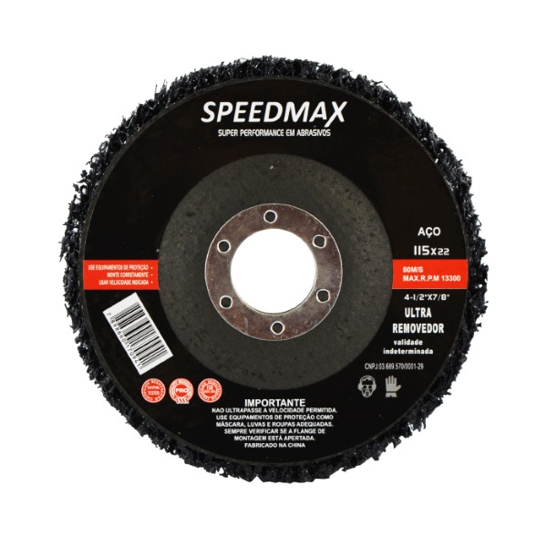 Kit 5 Discos Limpeza Peças Metalicas 115mm - Tnt
