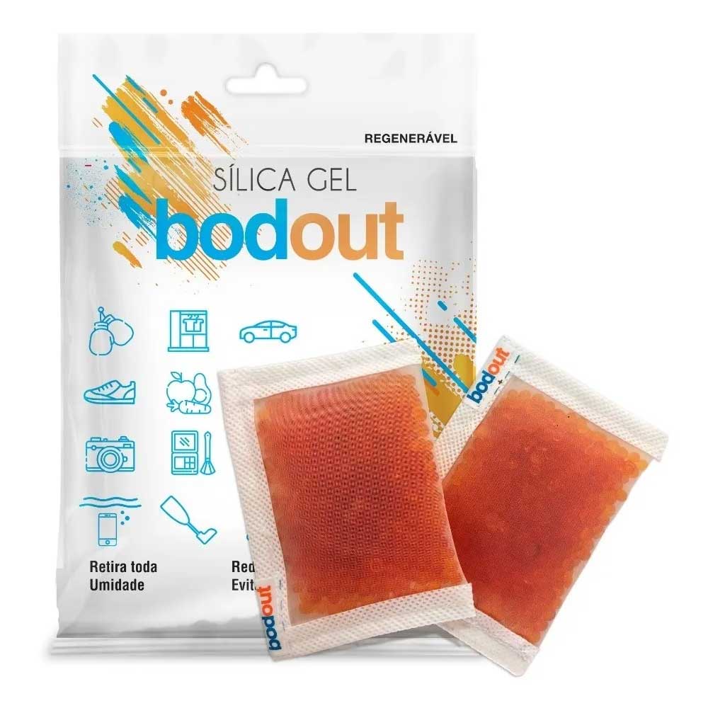Sílica Gel Bodout Dessecante Anti Mofo Reutilizável com 2 Sachês