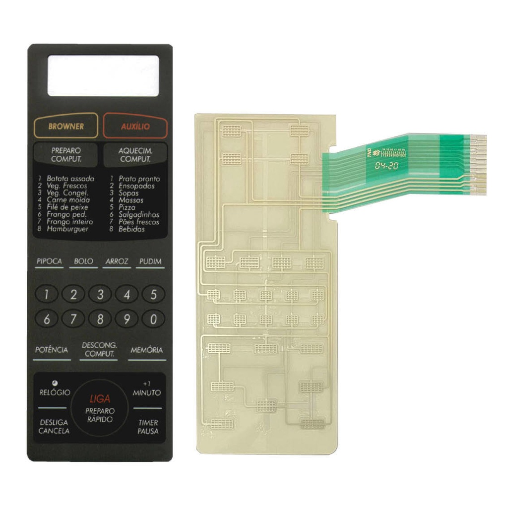 MEMBRANA COMPATIVEL MICROONDAS SHARP RB 4B26 PRETA - RB4B26