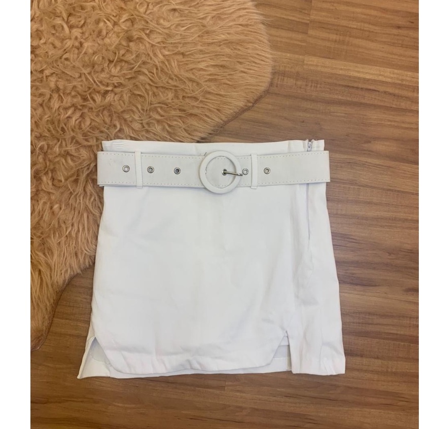 mini saia branca | Shopee Brasil