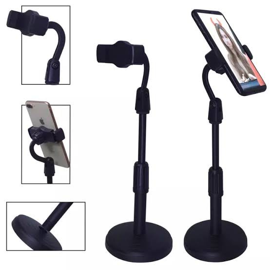 Suporte  Video Aula Tripé Para Mesa Celular Pedestal Ajustável 360°