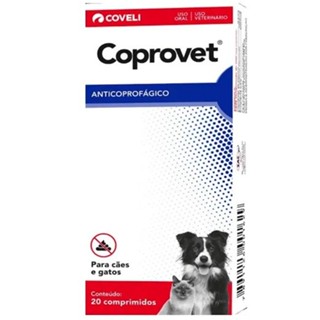 Coprovet C/ 20 Comprimidos - Anticoprofágico P/ Cães e Gatos em Oferta na Shopee
