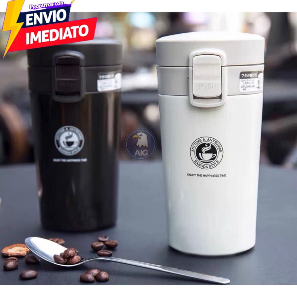 Copo Térmico Aço Inox Infusor Garrafa Caneca A Vácuo Café Chá DUPLA CAMADA black friday