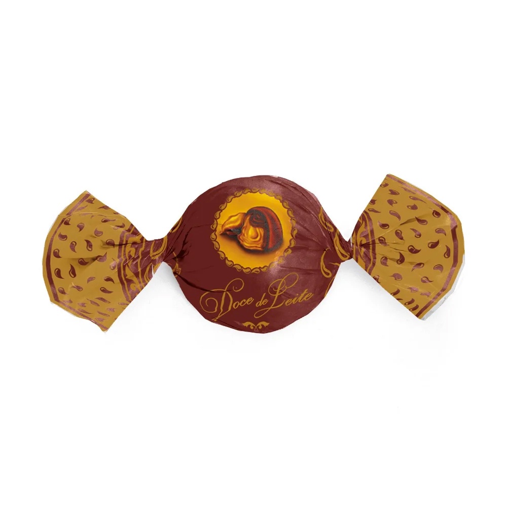 Papel Trufa 14,5x15,5cm - Doce de Leite - 100 unidades - Cromus - Rizzo Embalagens