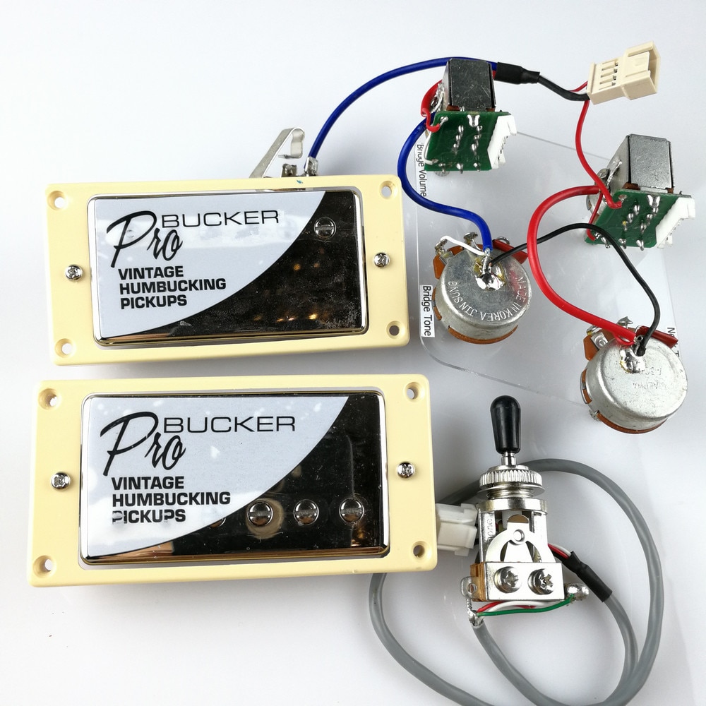 Hs-Gibson LP Captadores De Guitarra Elétrica Padrão Humbucker Com Chicote De Fiação Pro Para Capa Prateada epiphone