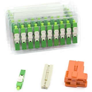 SC UPC Conector Rápido De Fibra Óptica Modo Único 9/125 Embutida APC Adaptador De Conectores Rápidos Para Rede FTTH em Oferta na Shopee