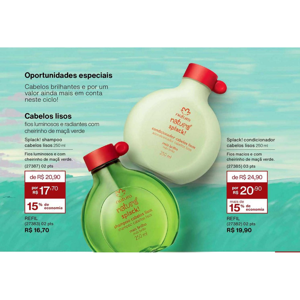 Natura Naturé Splack! Condicionador E Shampoo Cabelos Lisos | Shopee Brasil