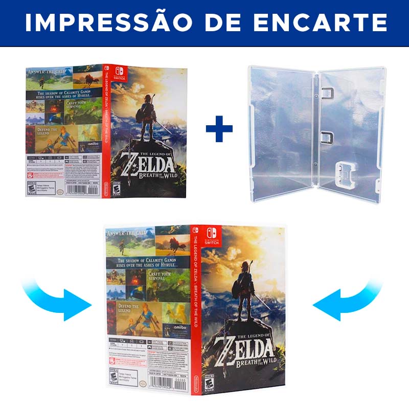 Encarte Capa/Cover impresso para Nintendo Switch - Capinha