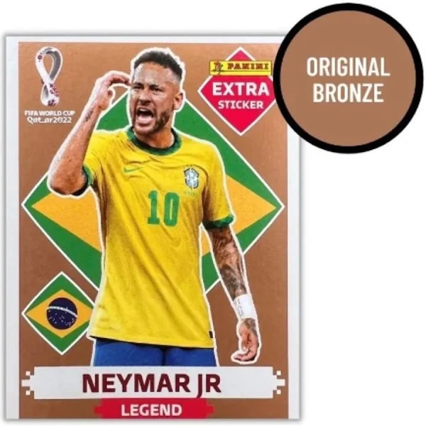 Figurinha Neymar Bronze Rara Copa do Mundo Qatar 2022 | Shopee Brasil