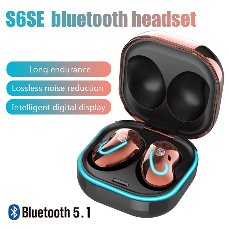 Fone De Ouvido Intra-Auricular Bluetooth Jogo S6 SE Com Redução De Ruídos HI-FI Stereo À Prova D'água Microfone E Para Iphone Huawei Xiaomi Todos Os Smart phone