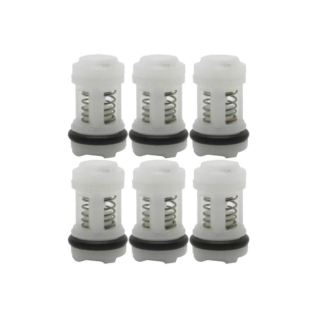 Kit Com 6 Válvulas De Sucção Wap Líder Original Lavadora Reposição
