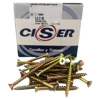 Parafuso 6,0x60 Chipboard Chata Phillips para Madeira - 100 peças - 6,0x60 / parafusos para madeira em Oferta na Shopee