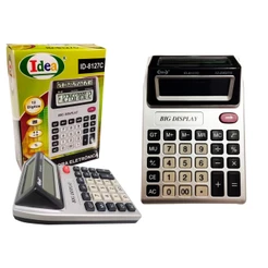 Calculadora Eletrônica Digital de Mesa 12 Dígitos Visor Duplo