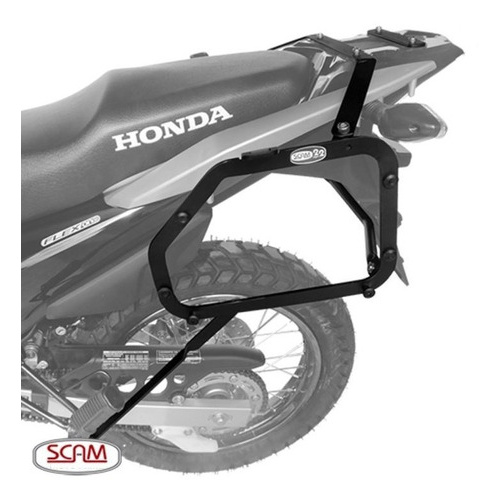 Suporte Baú Bauleto Lateral Honda Xre 190 - Scam