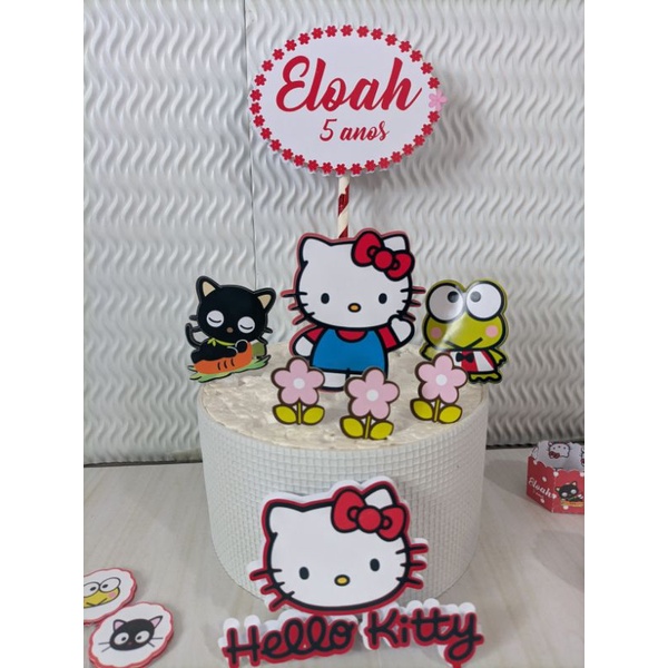 Topo de Bolo Hello Kitty | Shopee Brasil