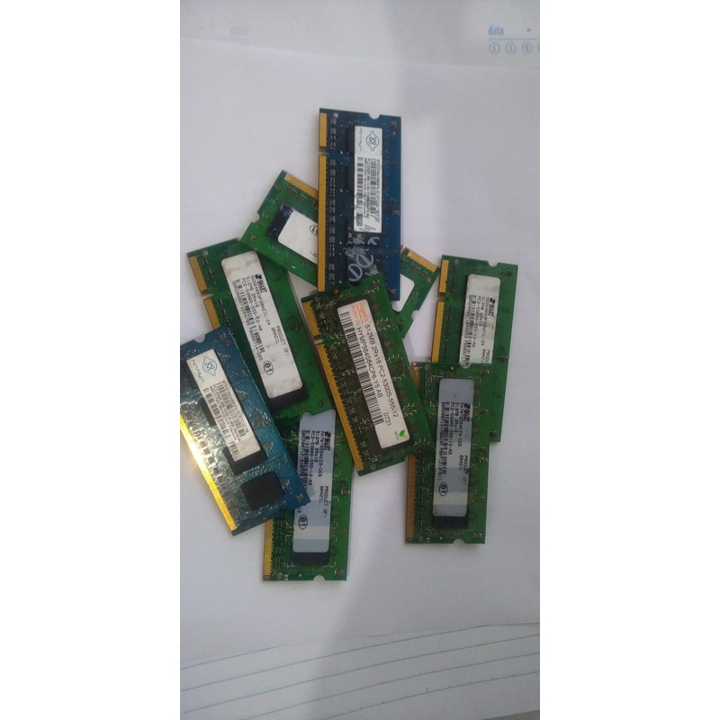 memoria DDR2 notebook 512MB ( Smart Nanya, Hynix ) memorias originais.