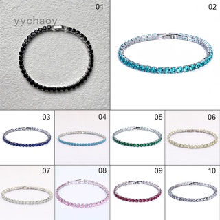 Pulseiras Com Zircônia Cúbica De 19cm Para Masculino E Mulheres/Presentes