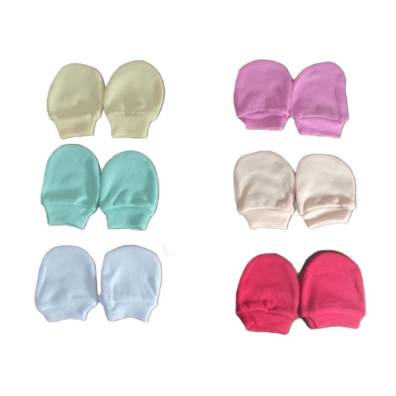 Kit Com 03 Pares De Luvinhas Cores Lisas E Listradas Para Bebê Suedine Luvas 100% Algodão Enxoval Luva Recém Nascido Menino Menina Baby Luvas Masculina Feminina Promoção Barato