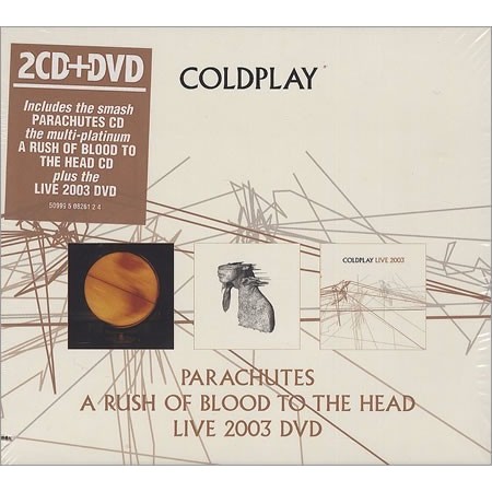 Cd - Coldplay - Box 2 Cds + 1 Dvd - Parachutes - A Rush Of
