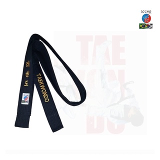 Faixa Preta Bordada Para Taekwondo