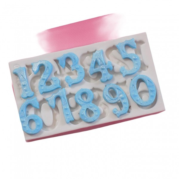 Molde De Silicone Numeros Circo Molde Para Confeitaria Molde Para Biscuit 019