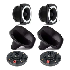 Kit 2 Driver+ 2 Super Tweeter Compet + 2 Cornetas Curta