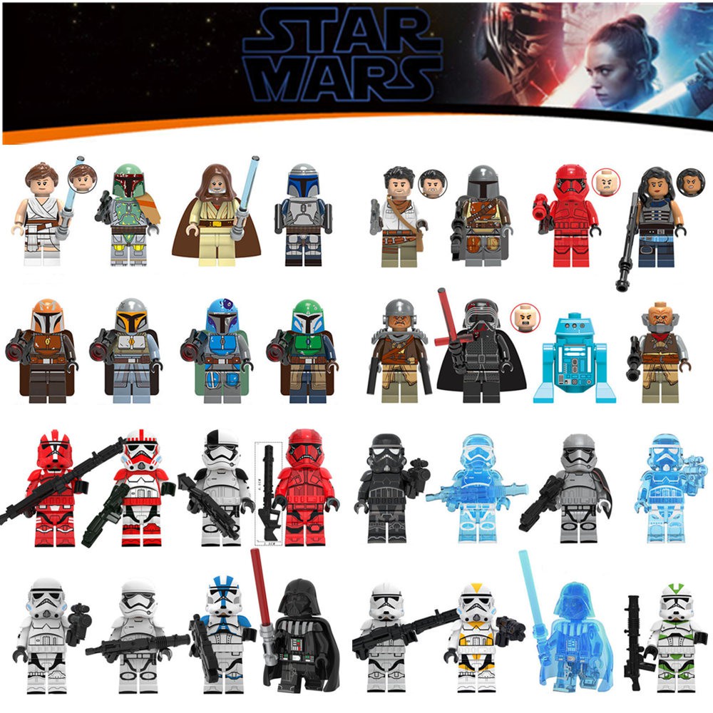 Star Wars Blocos De Construção Stormtroopers Darth Vader / Fett / Luke ...