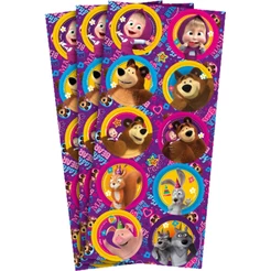 Adesivo Decorativo - Masha e o Urso Clássica - 30 Unidades - Regina - Rizzo