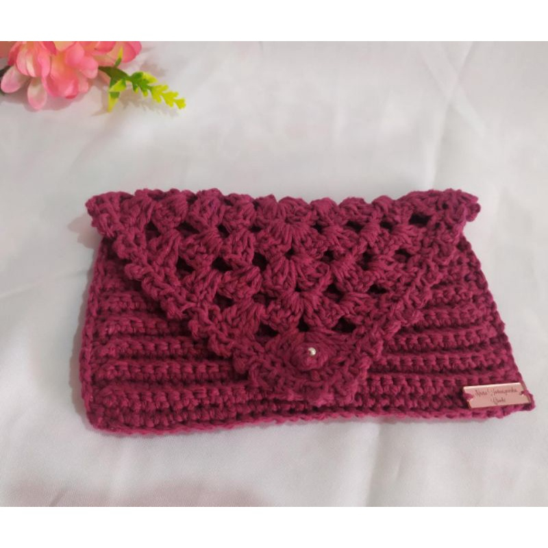 Carteira de crochê carteira de documentos🧶👛