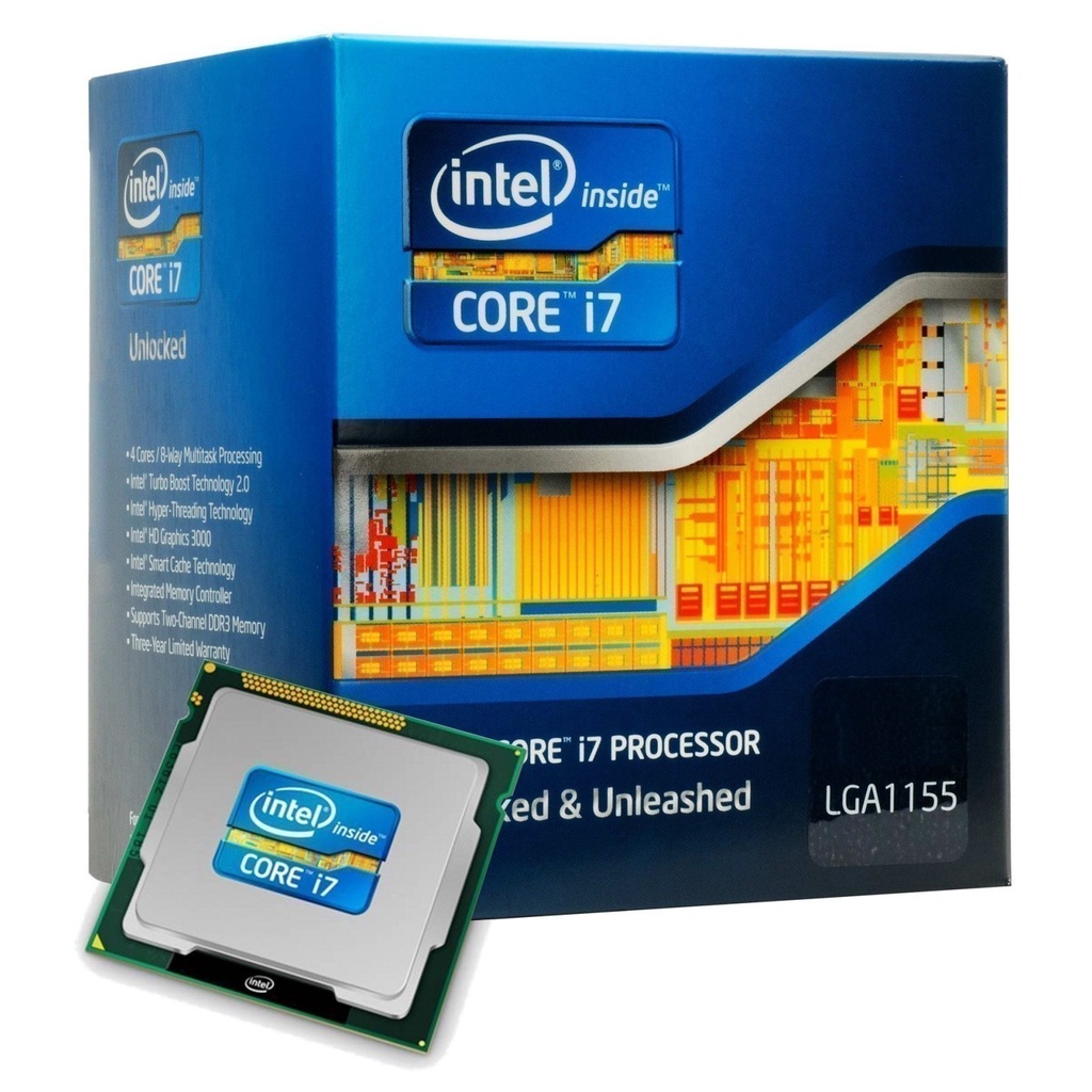 Processador gamer Intel Core i7-3770 BX80637I73770 de 4 núcleos e 3.9GHz de frequência com gráfica integrada
