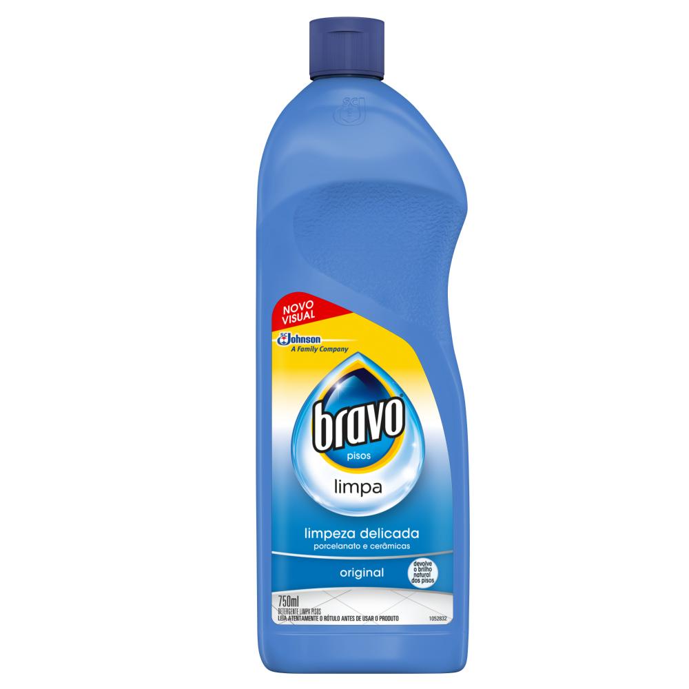 Limpa-Pisos Bravo Porcelanato e Cerâmica Original 750ml em Oferta na Shopee