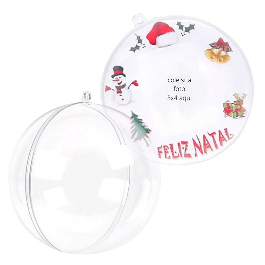 Kit Bola de Acrílico Transparente para personalizar - 7cm - 3 unidades - Rizzo em Oferta na Shopee