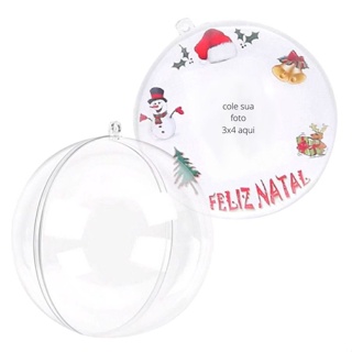 Kit Bola de Acrílico Transparente para personalizar - 7cm - 3 unidades - Rizzo em Oferta na Shopee