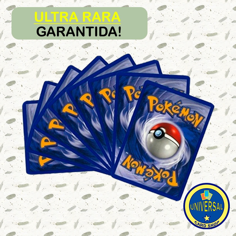 Lote de 40/80 Cartas de Pokémon TCG com Ultra Rara garantida - Produto Original