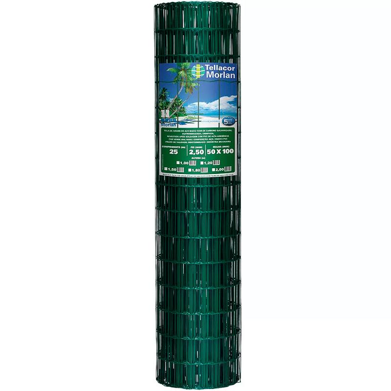 Tela Multiuso PVC Revestida Tellacor 1,00M x 25M Verde 3721 MORLAN em Oferta na Shopee