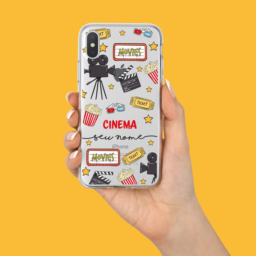 Capa Capinha de Celular Personalizada com sua Profissão - Cinema