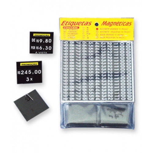 Etiquetas magnéticas para roupas ou balcão! escolha seu modelo ! em Oferta na Shopee